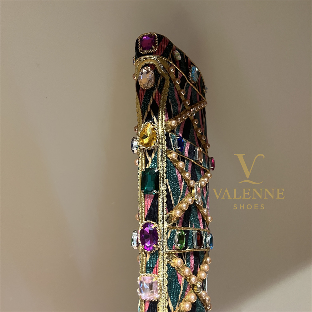 DG Dolce&Gabbana luxury Crystal High Heels Boots