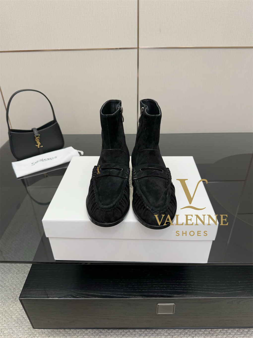 YSL Loafers Flat Boots Yves Saint Laurent