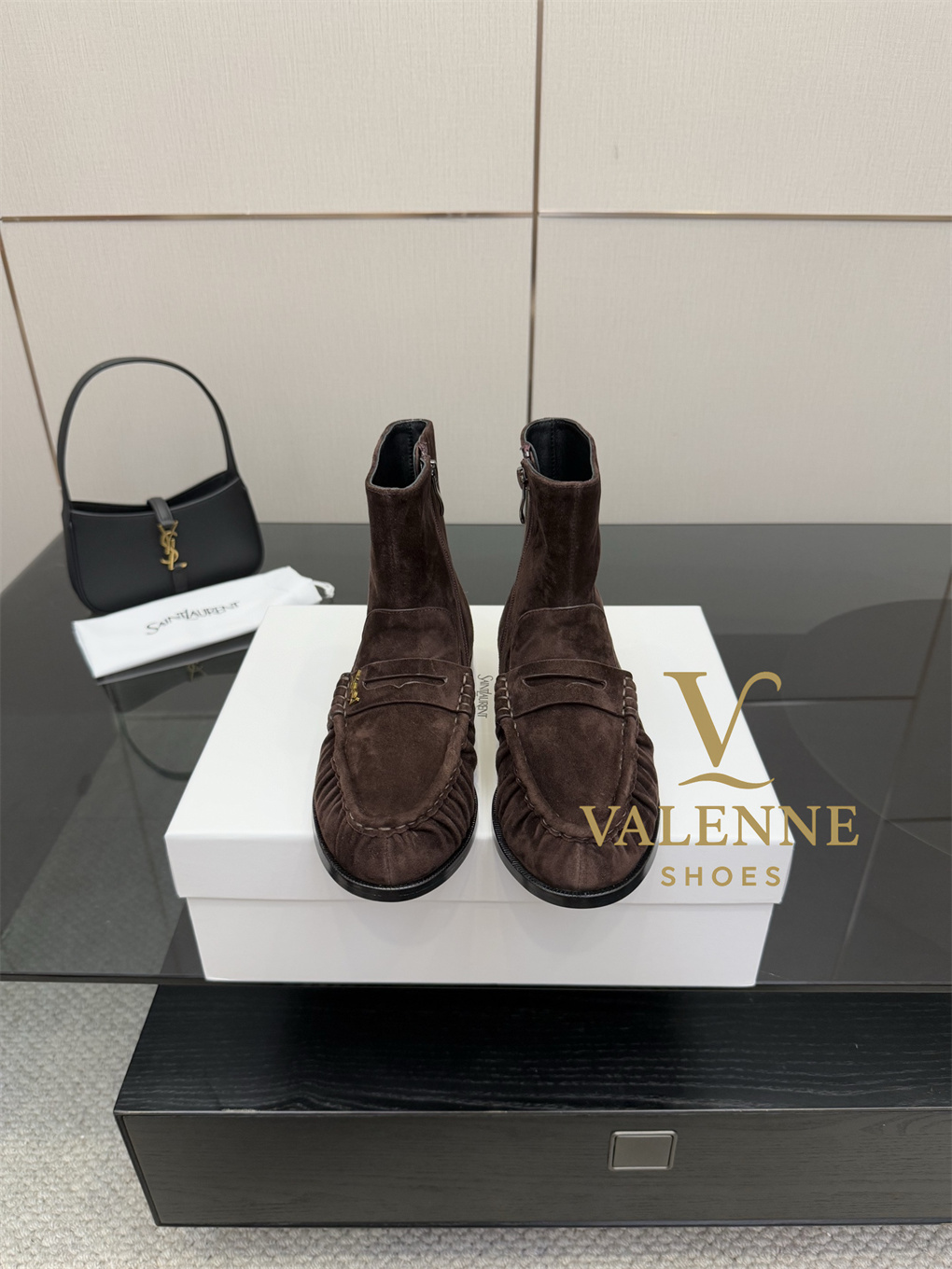 YSL Loafers Flat Boots Yves Saint Laurent