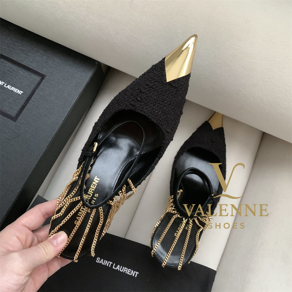 YSL Yves Saint Laurent Sling high heels
