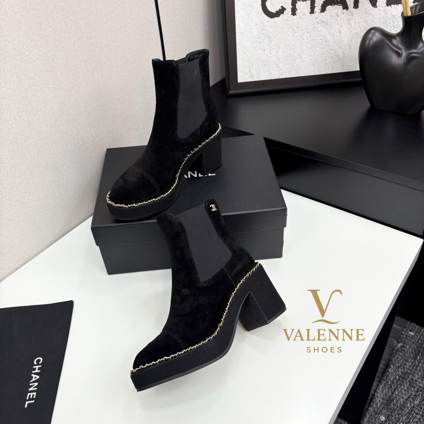 Cha Black High heels Boots