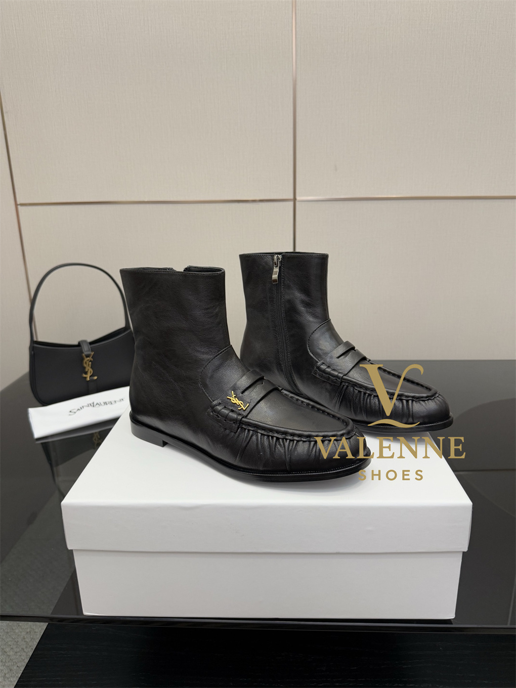 YSL Loafers Flat Boots Yves Saint Laurent