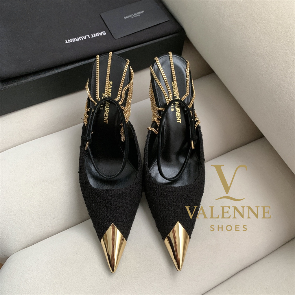 YSL Yves Saint Laurent Sling high heels