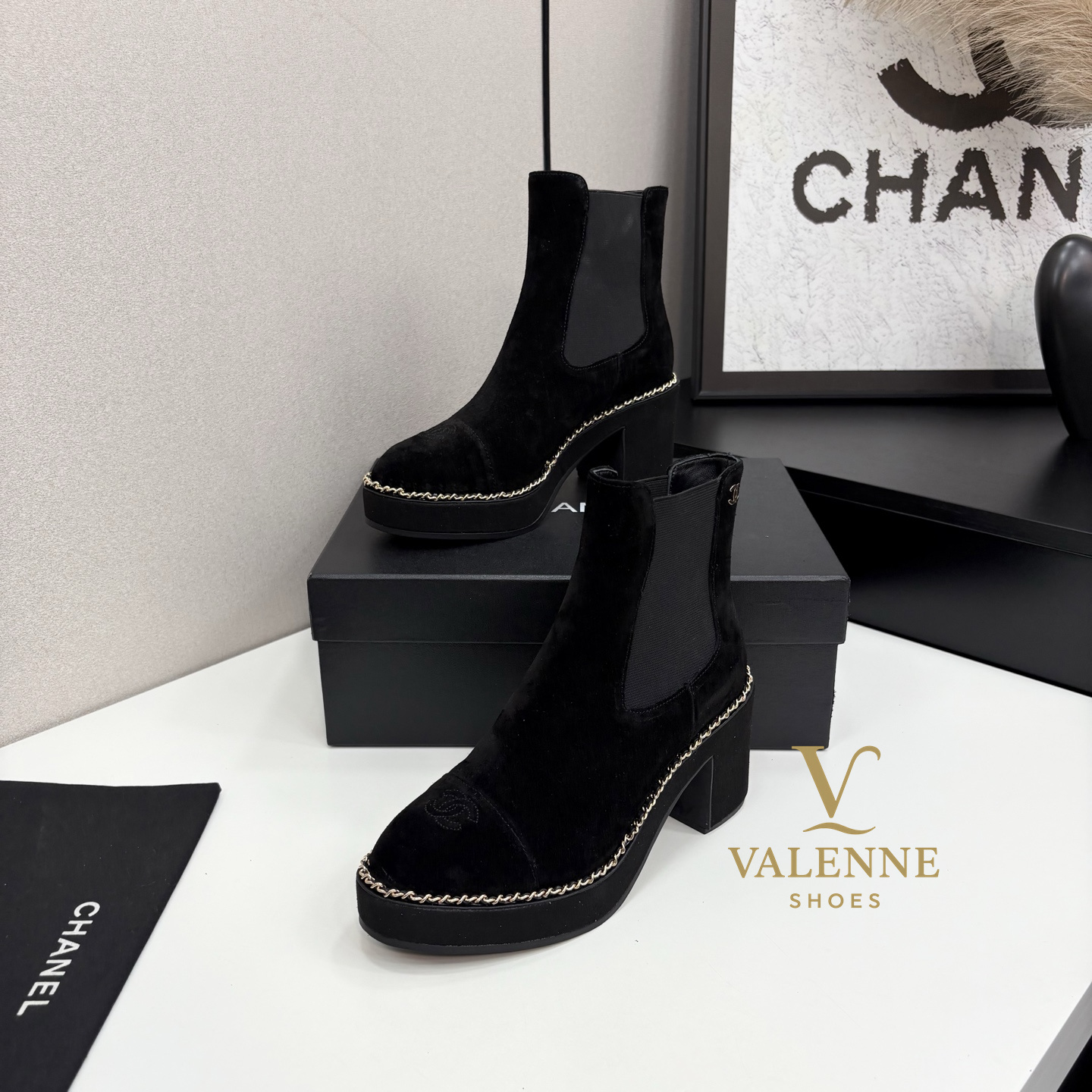 Cha Black High heels Boots