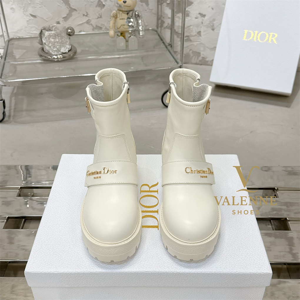 Dior D-Major Wool Flat Boots