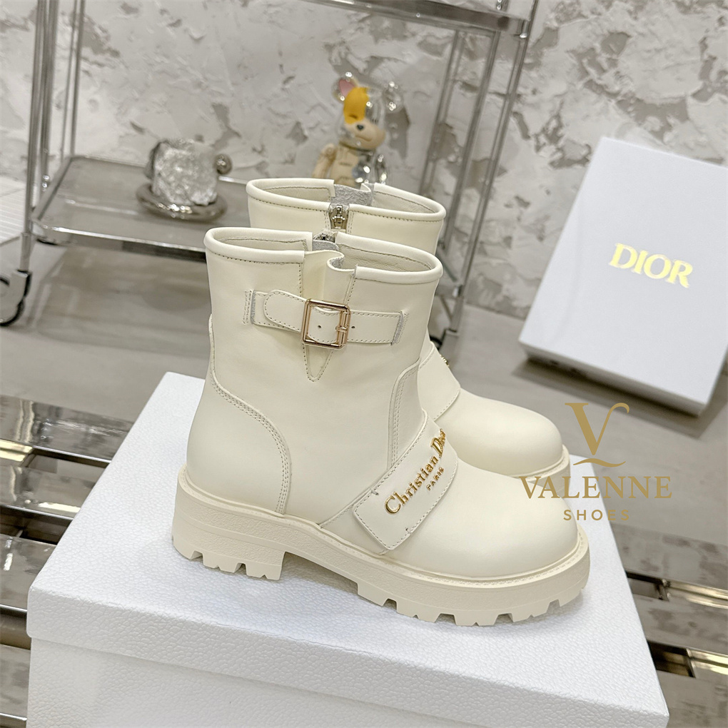 Dior D-Major Wool Flat Boots