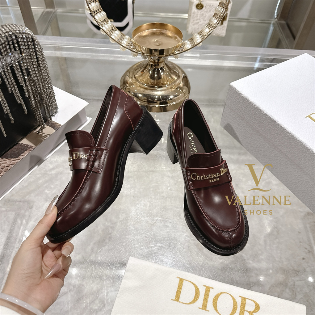 Dior Chunky Heel D-Boy Loafers
