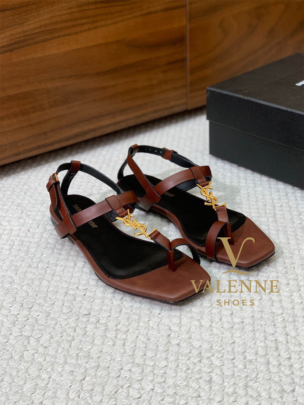 YSL Yves Saint Laurent Flat Sandals