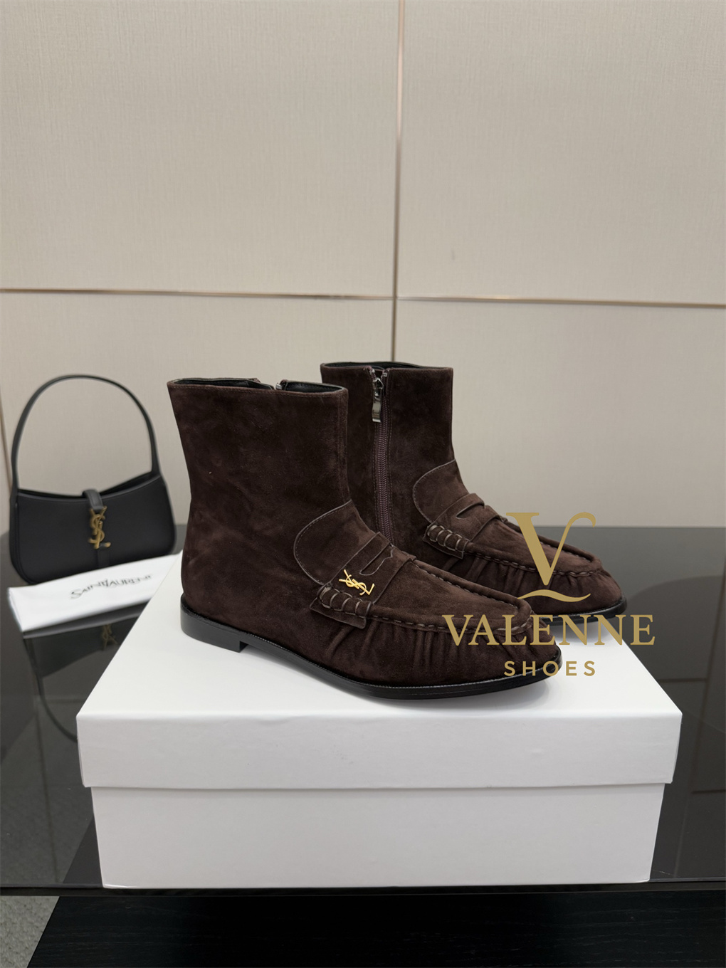 YSL Loafers Flat Boots Yves Saint Laurent