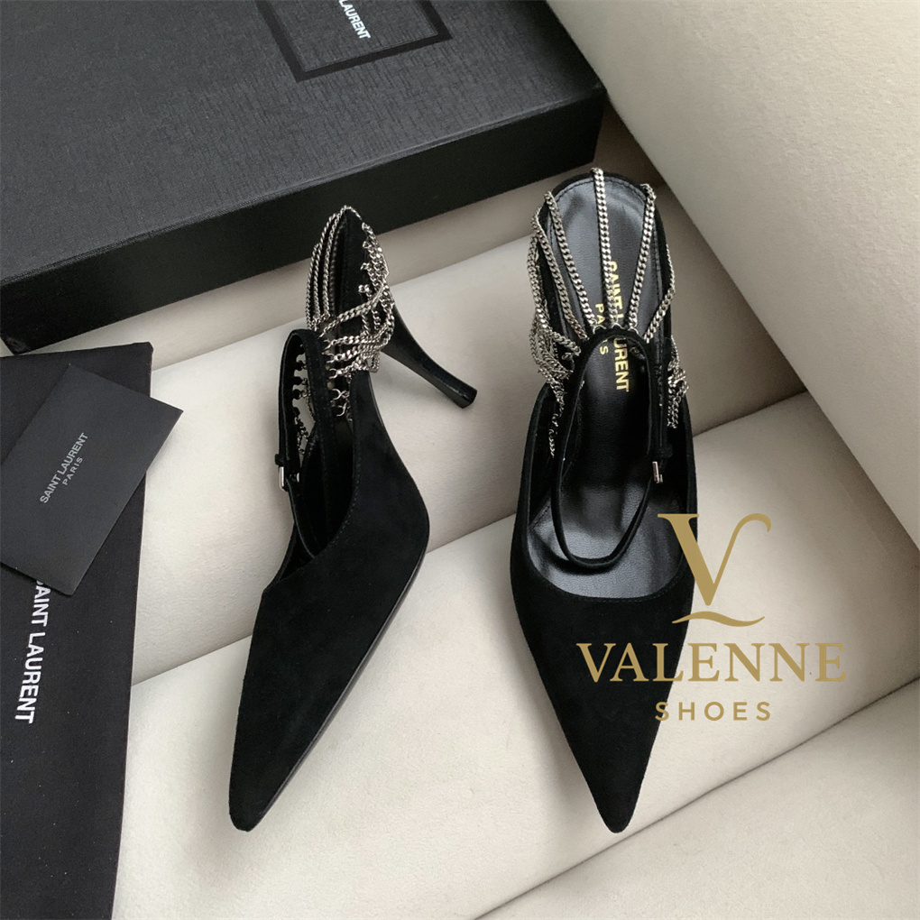 YSL Yves Saint Laurent Sling high heels