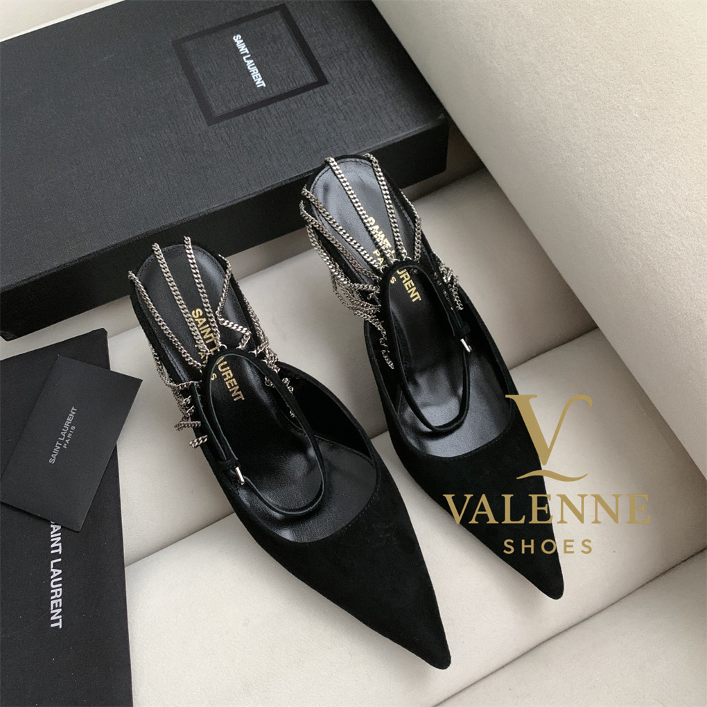 YSL Yves Saint Laurent Sling high heels