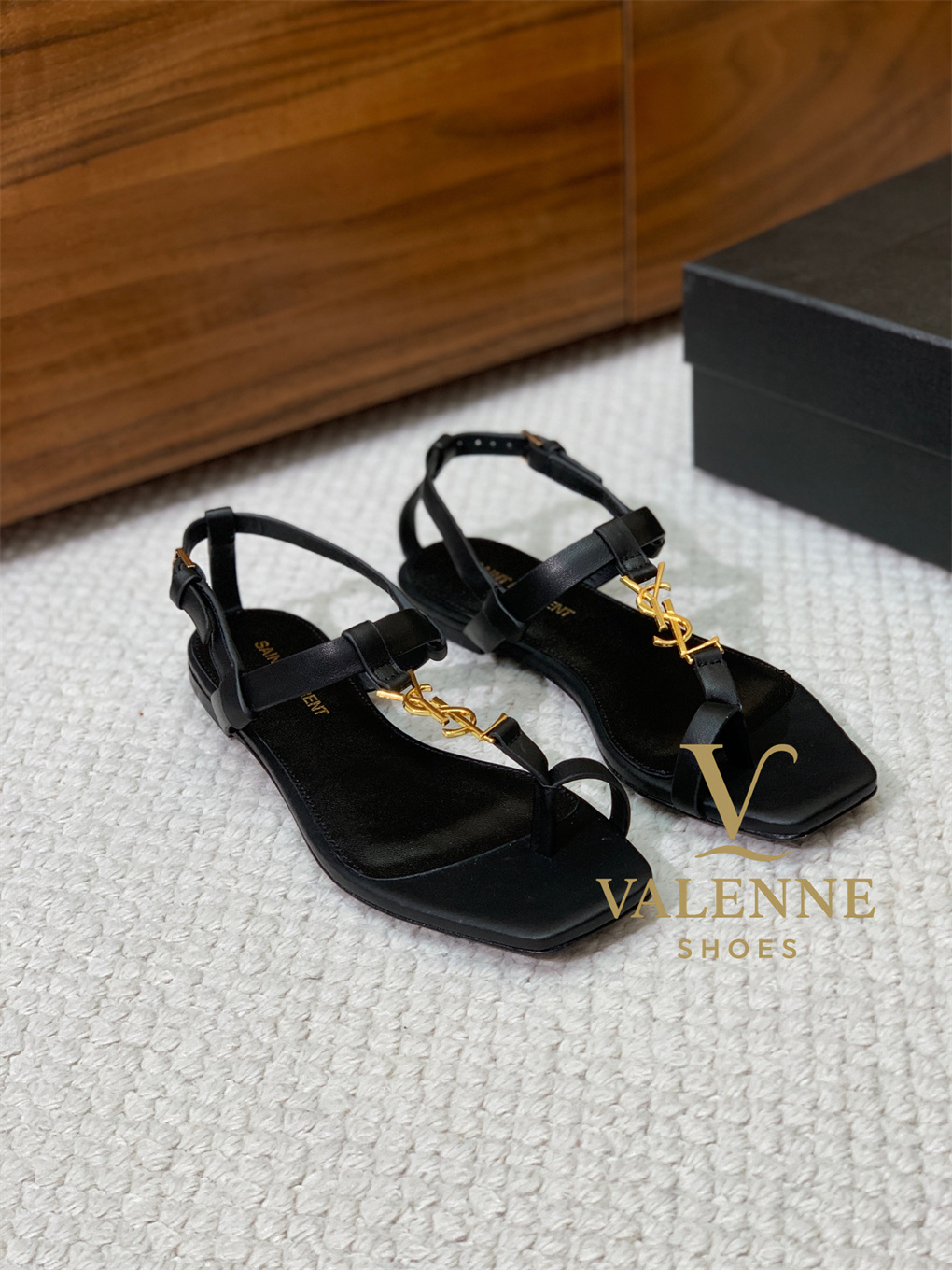 YSL Yves Saint Laurent Flat Sandals