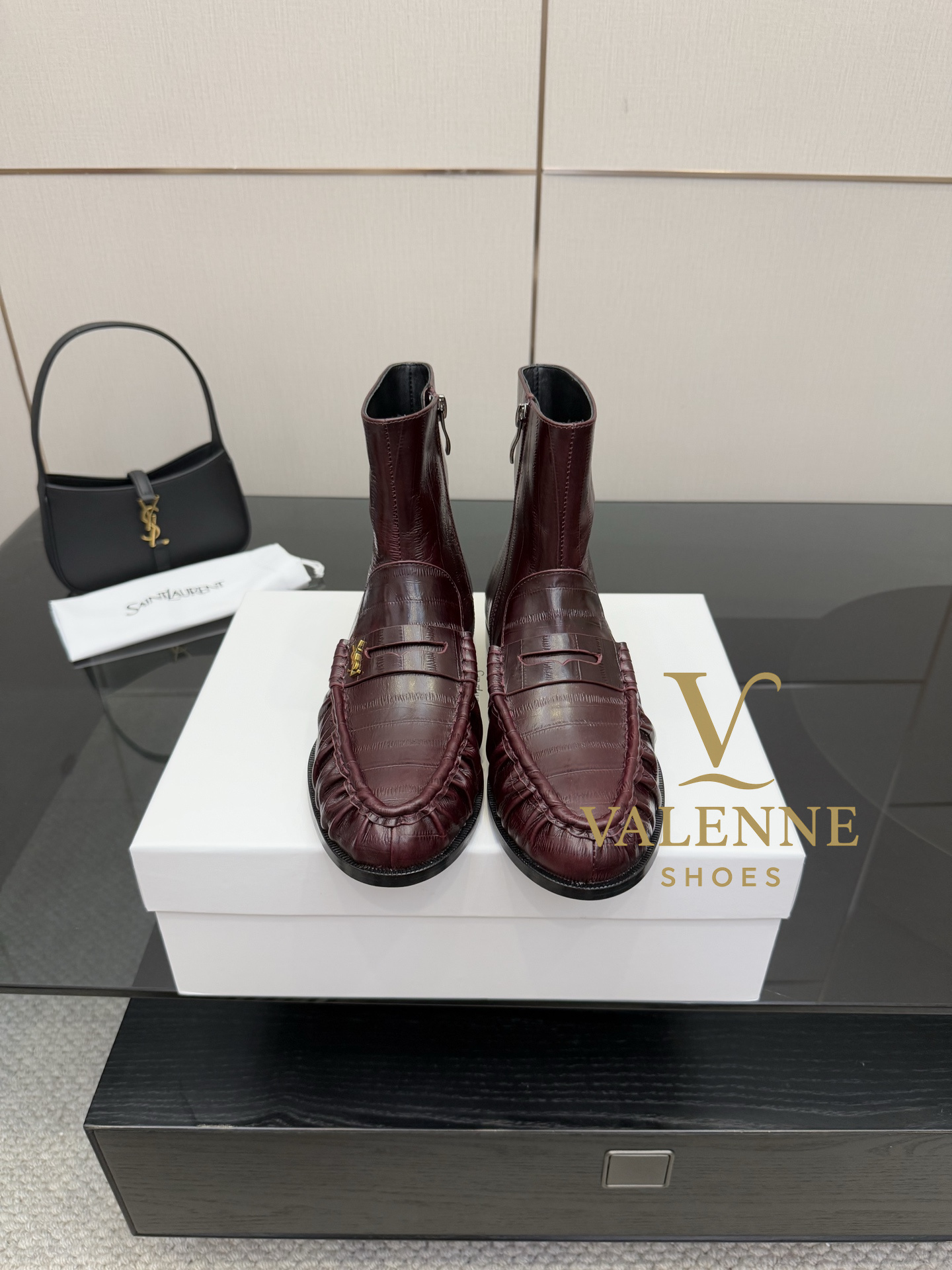 YSL Loafers Flat Boots Yves Saint Laurent