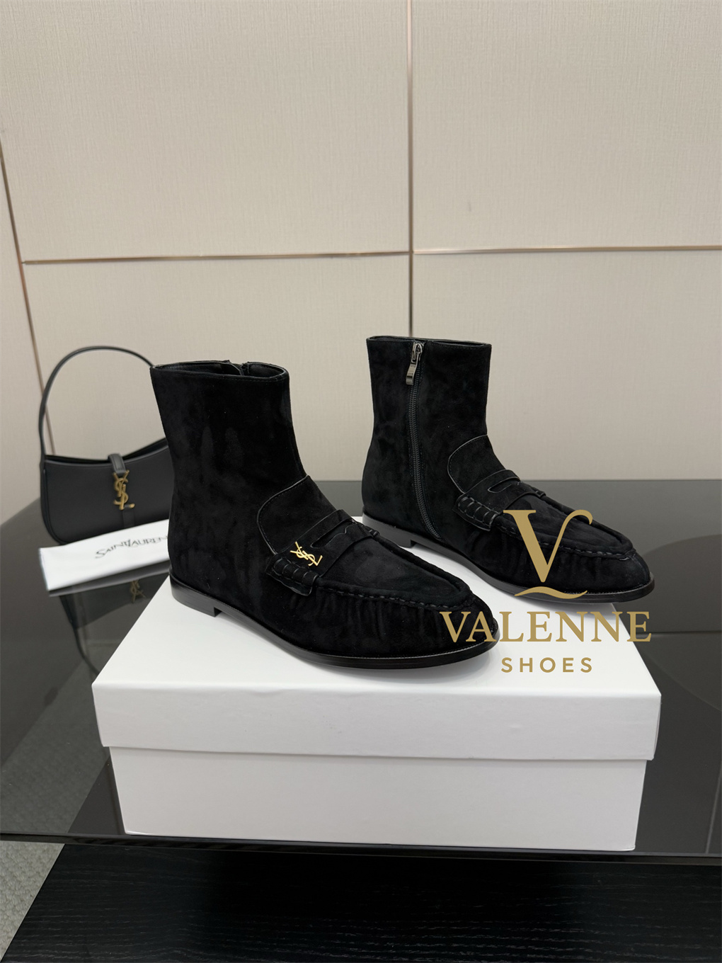 YSL Loafers Flat Boots Yves Saint Laurent