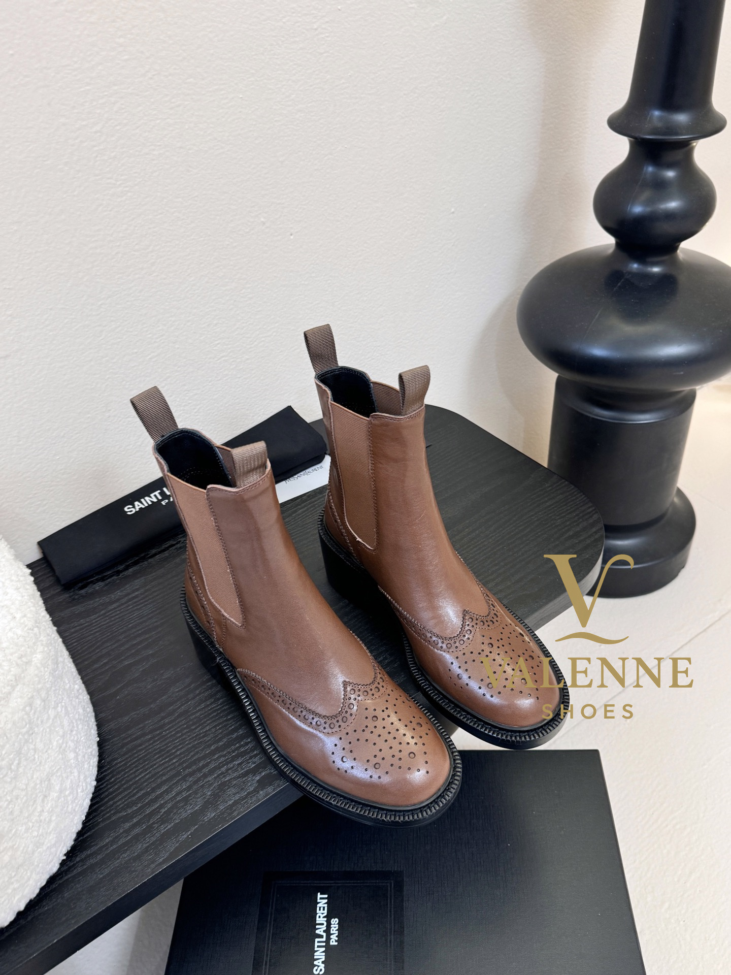 YSL Brogue Boots Yves Saint Laurent