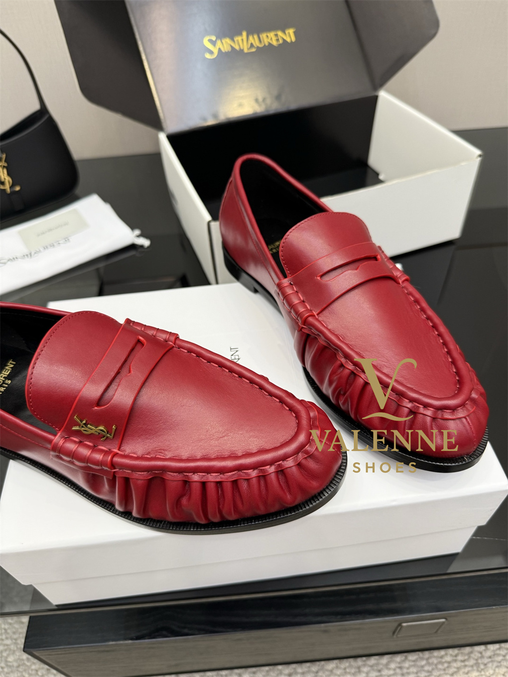 YSL Loafers Flat Shoes Yves Saint Laurent