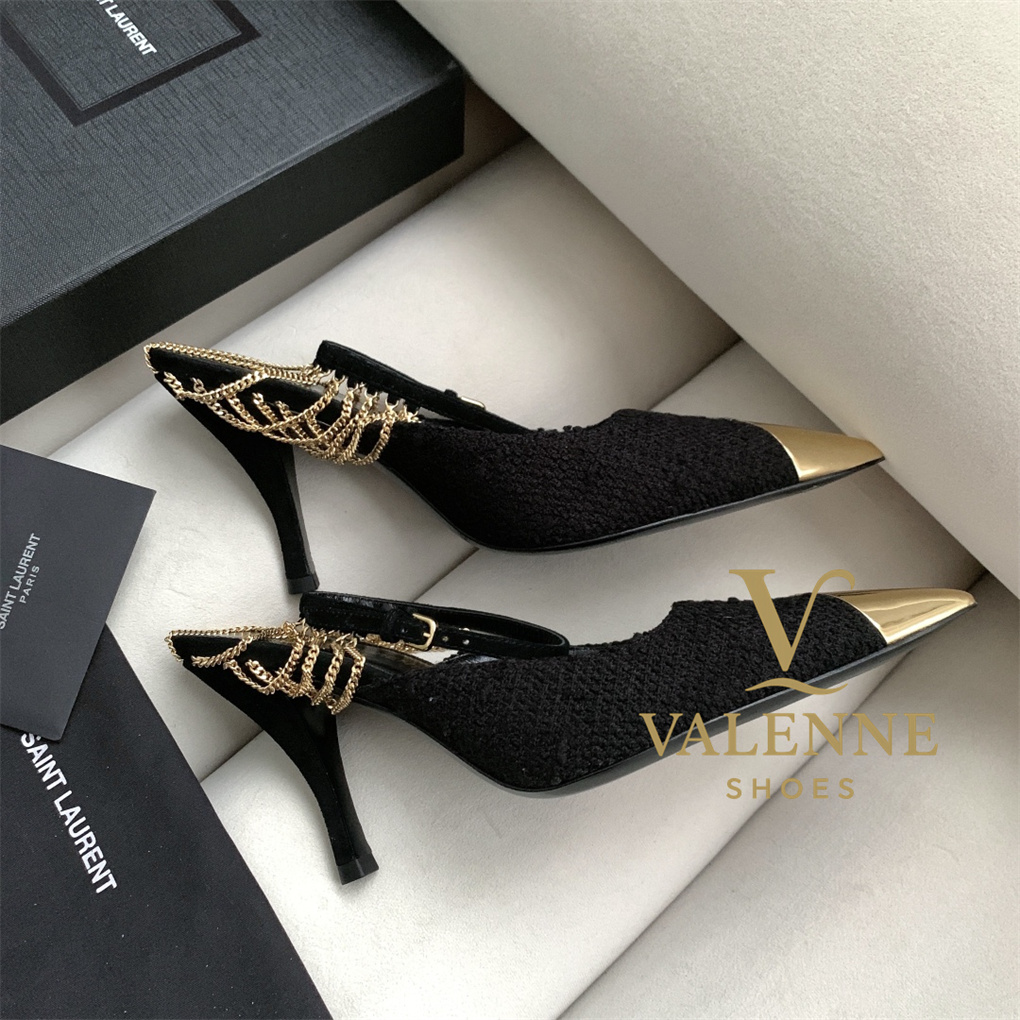 YSL Yves Saint Laurent Sling high heels