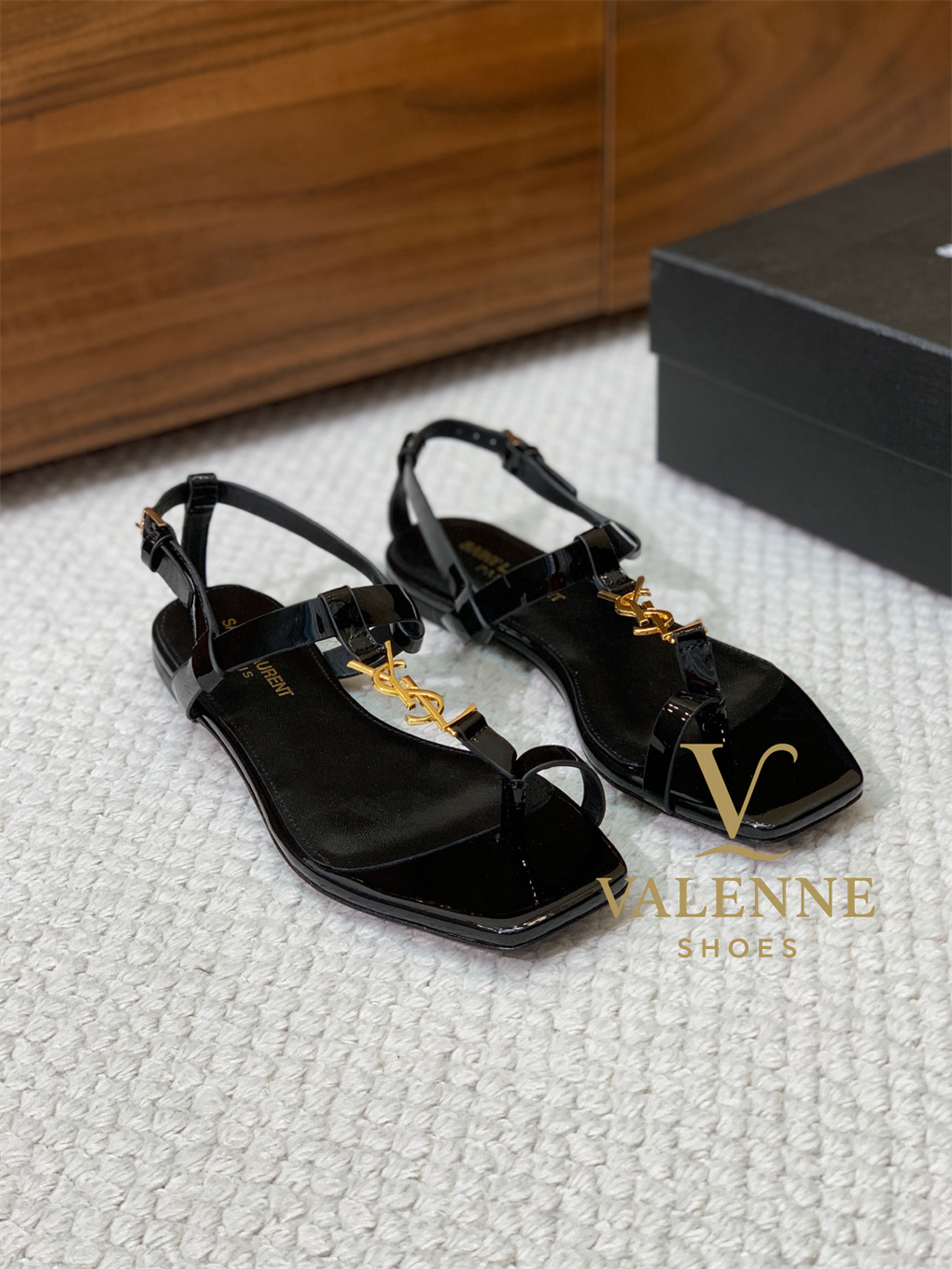 YSL Yves Saint Laurent Flat Sandals