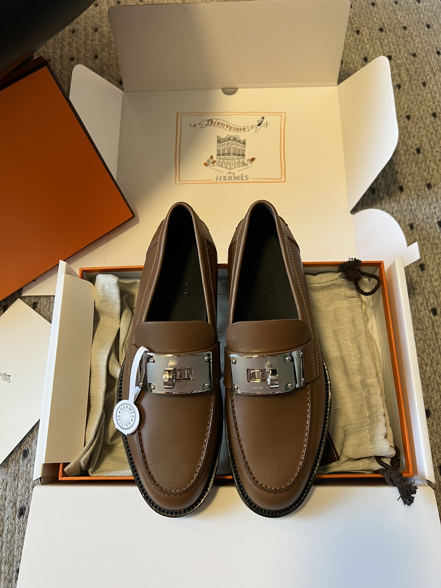 Hermes Kelly Flat shoes