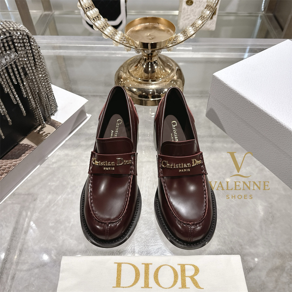 Dior Chunky Heel D-Boy Loafers