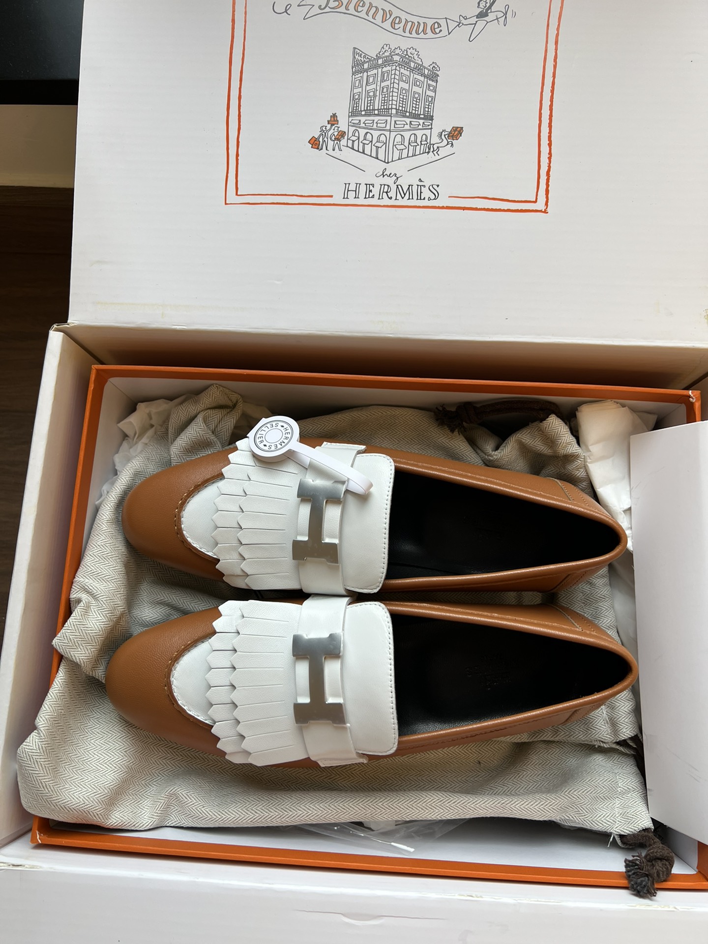 Hermes Kelly Flat shoes