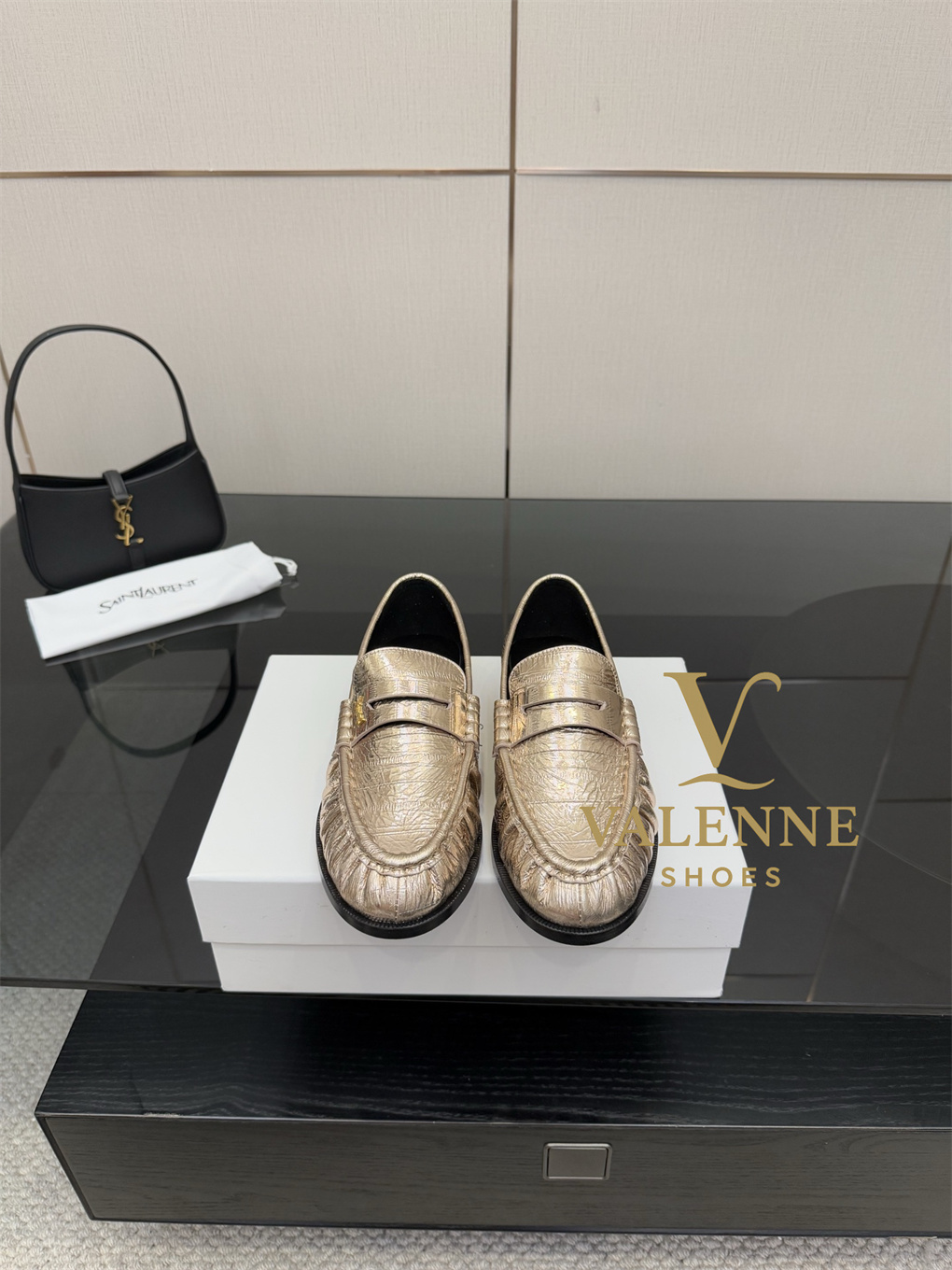 YSL Loafers Flat Shoes Yves Saint Laurent