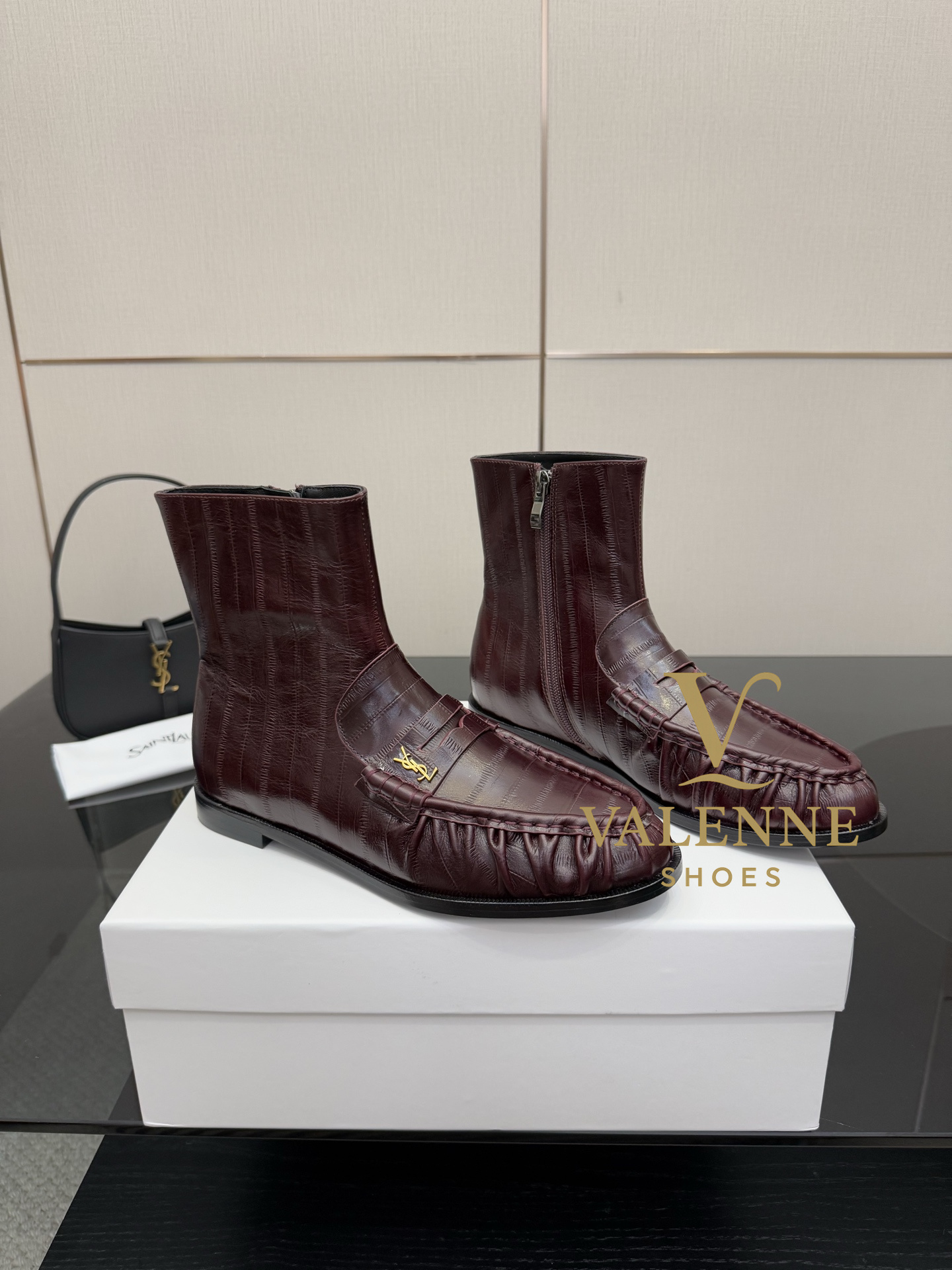 YSL Loafers Flat Boots Yves Saint Laurent