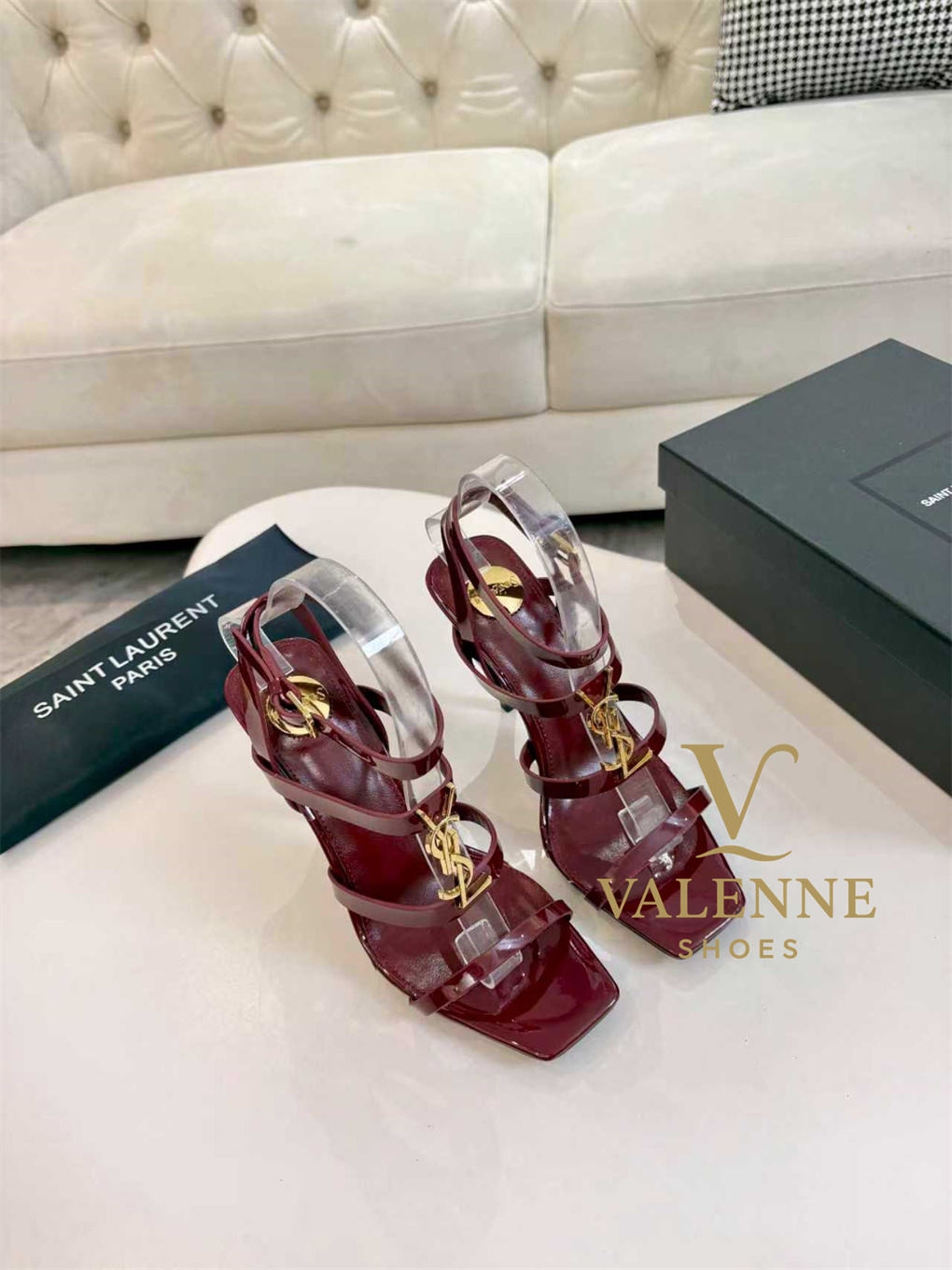 YSL Yves Saint Laurent Square-toed high heels