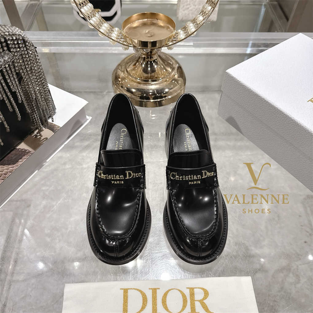 Dior Chunky Heel D-Boy Loafers