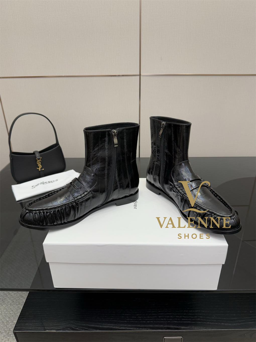 YSL Loafers Flat Boots Yves Saint Laurent