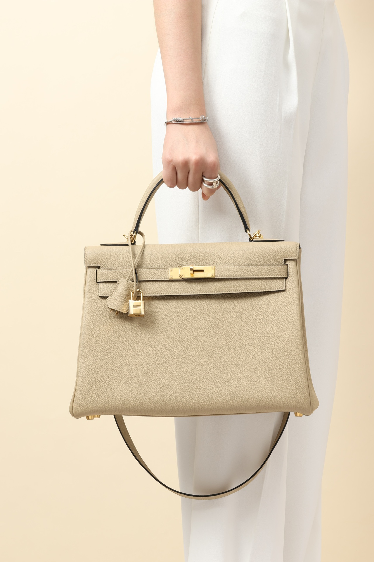 Hermes Kelly #S2 Trench 25-32cm Togo