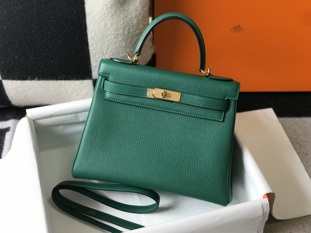 Hermes Kelly #U4 Vert Vertigo 25-32cm TOGO