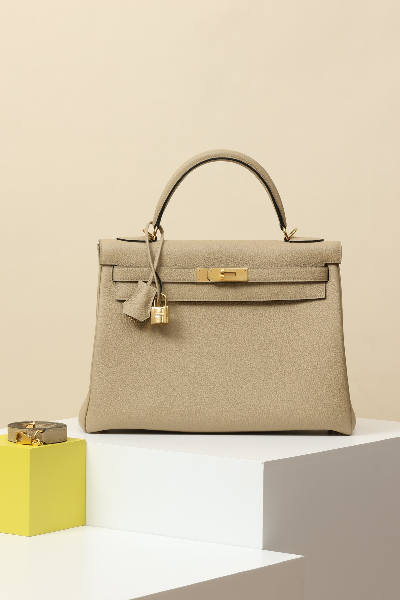 Hermes Kelly #S2 Trench 25-32cm Togo