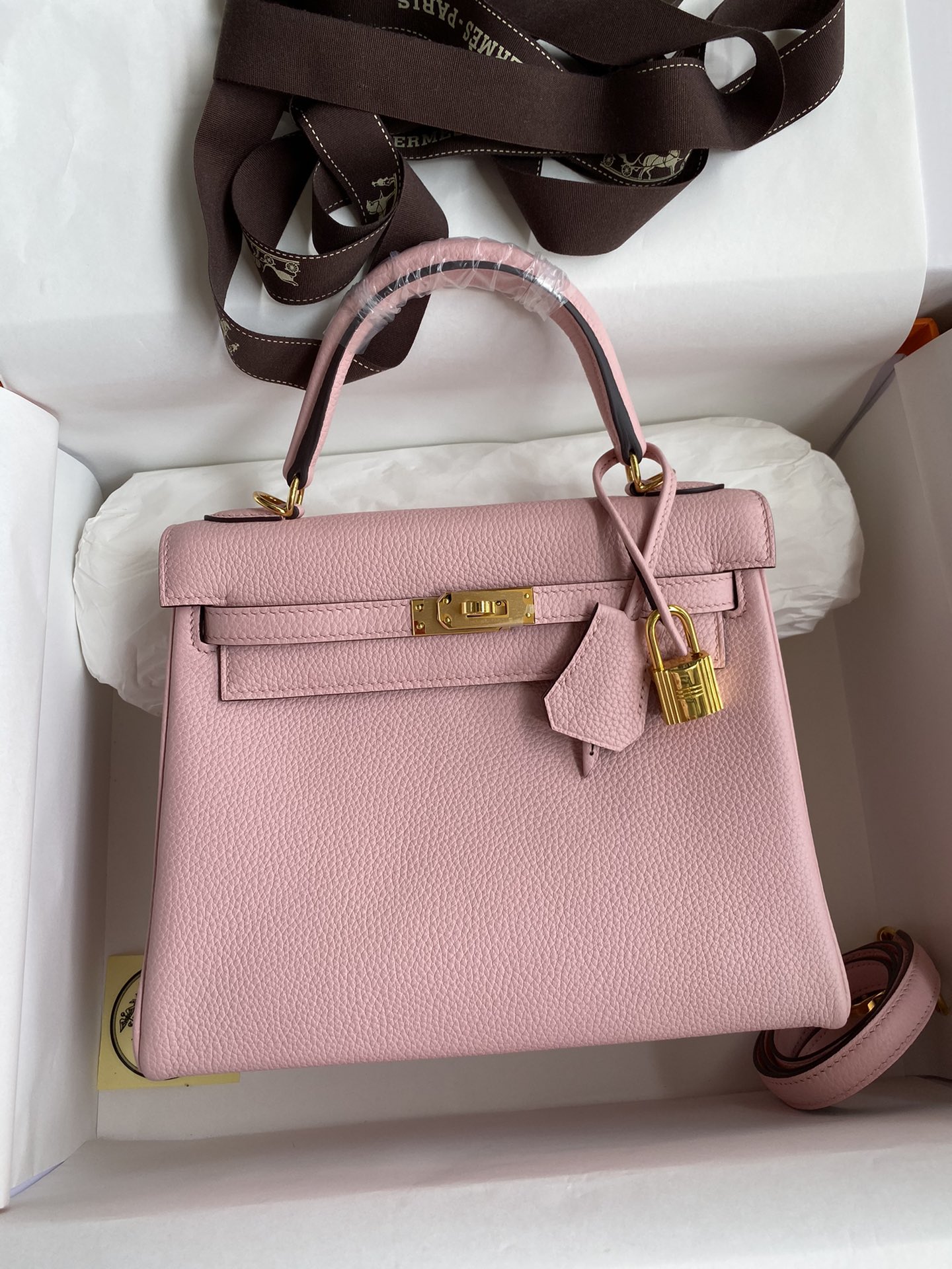Hermes Kelly #3Q Rose Sakura 25-32cm TOGO