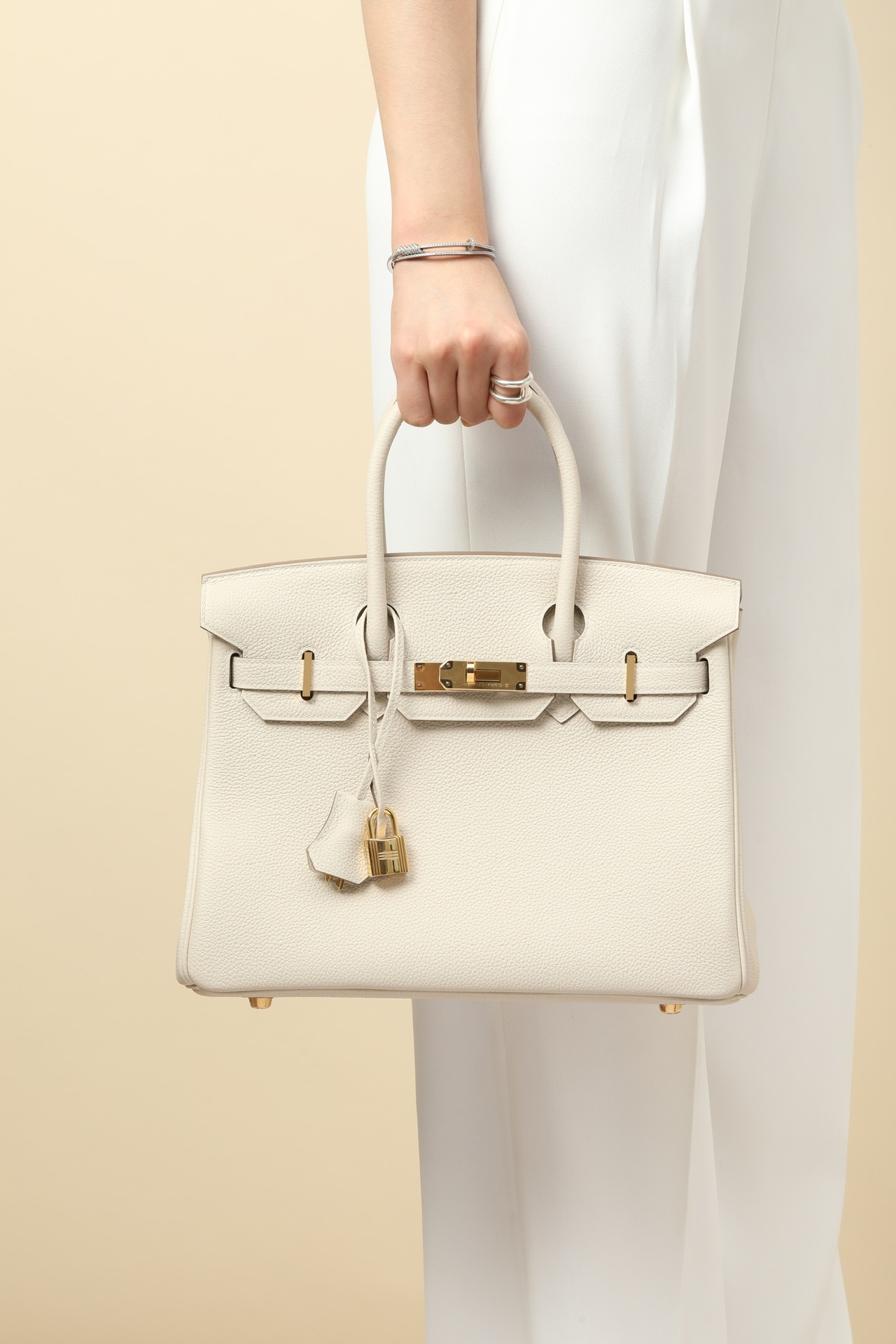 Hermes Birkin #10 Craie 25-35cm TOGO