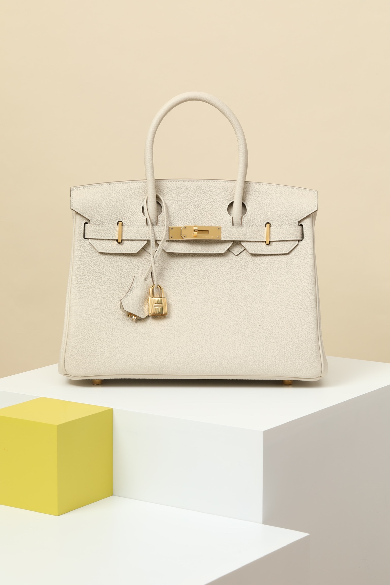 Hermes Birkin #10 Craie 25-35cm TOGO