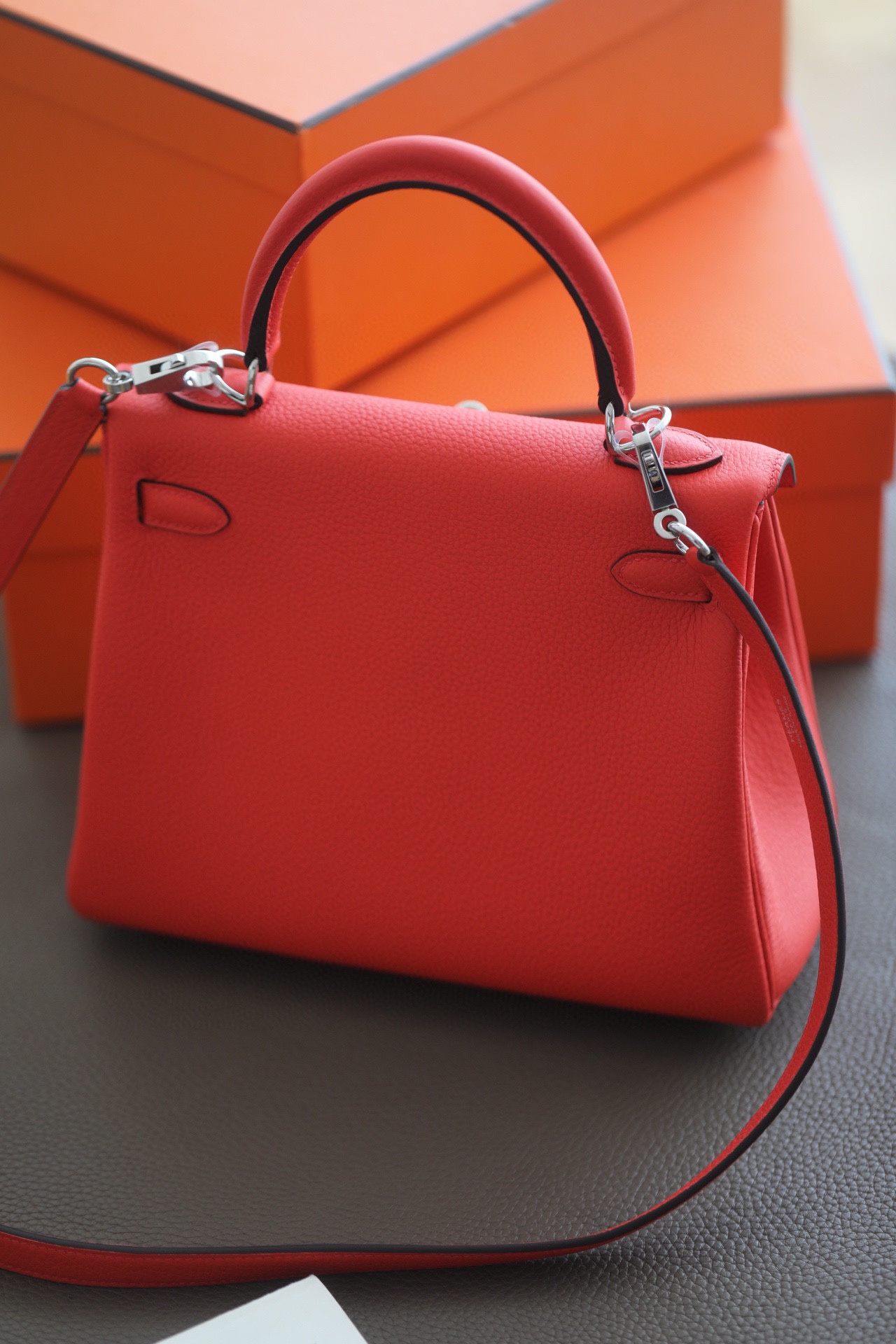 Hermes Kelly #S3 Rouge coeur 25-32cm TOGO