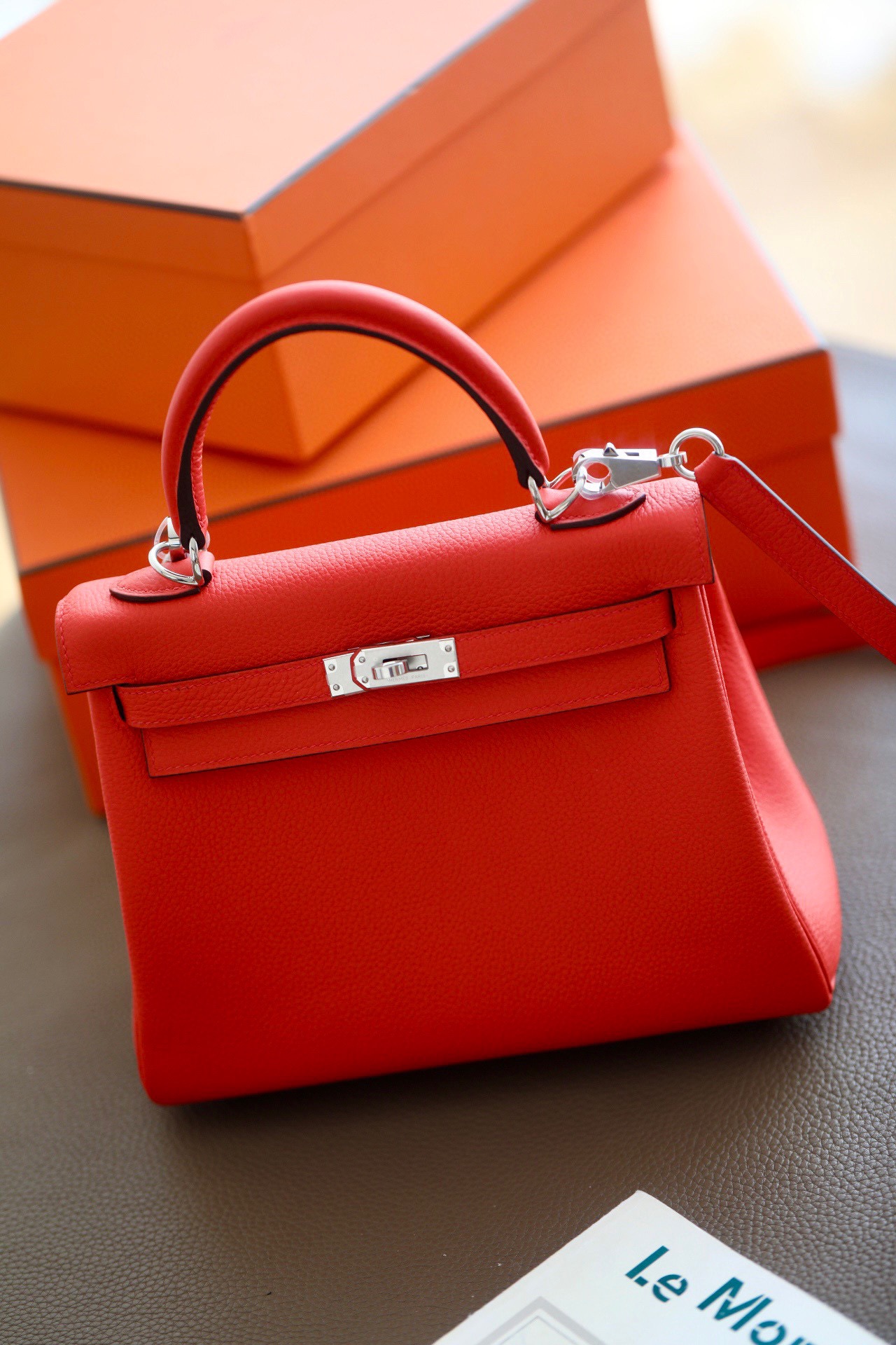 Hermes Kelly #S3 Rouge coeur 25-32cm TOGO